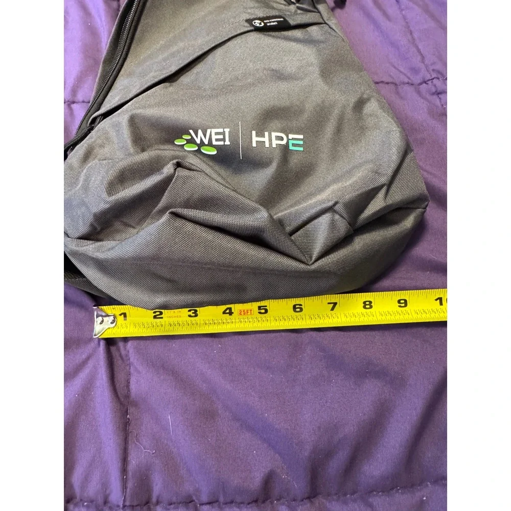 AWARE WEI HPE Eco-Conscious Gray Sling Bag Recycled Crossbody Backpack